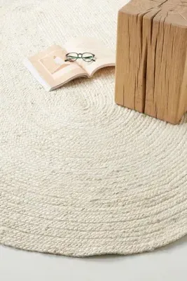 Lorne Oval Rug - Ivory, Jute product