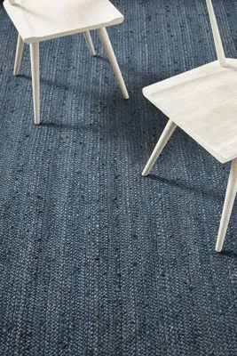 Lorne Rectangle Rug - Blue, Jute product