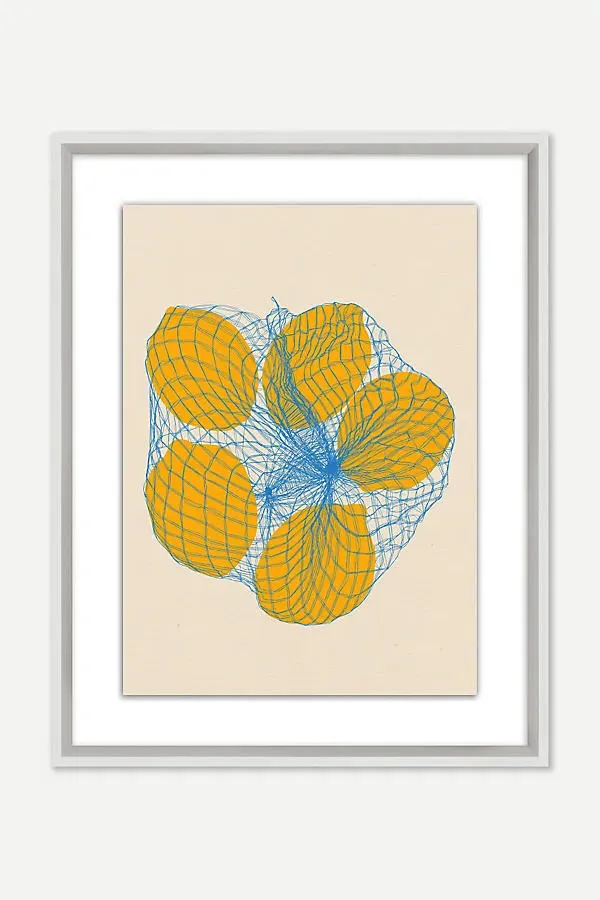 Lots of Lemons Wall Art - Yellow, Matte Paper product