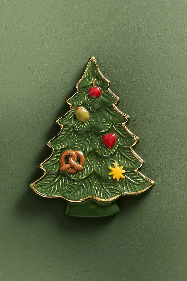 Lotta Icon Trinket - Green, Stoneware by Anthropologie