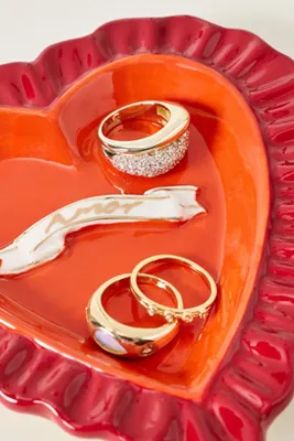 Lotta Icon Trinket - Red, Stoneware by Anthropologie, image 2