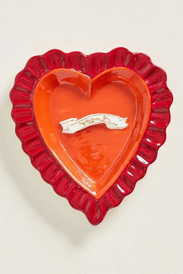 Lotta Icon Trinket - Red, Stoneware by Anthropologie