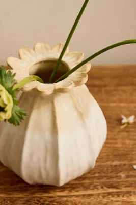 Lotus Pod Medium Vase - White product