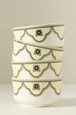 Louella Stoneware Bowl Set of 4 - Yellow product