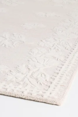 Louie Tufted Wool Rug - Ivory, Cotton/Wool product