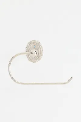 Louisa Scalloped Toilet Paper Holder - Silver, Brass by Anthropologie, alternate view