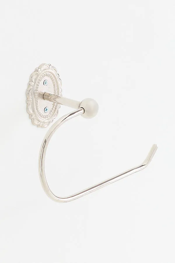 Louisa Scalloped Toilet Paper Holder - Silver, Brass by Anthropologie