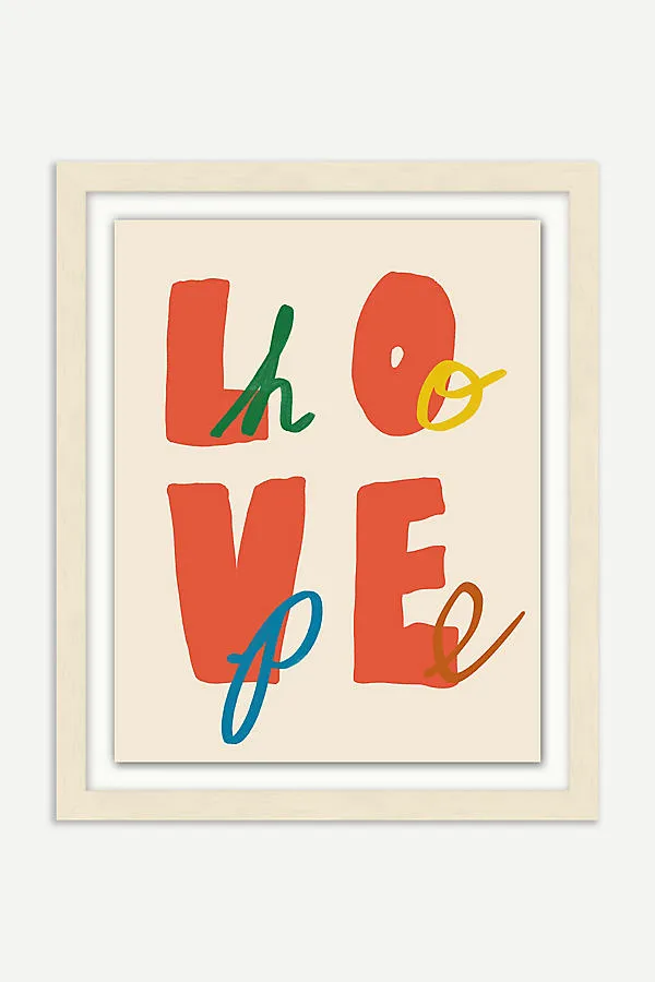 Love Hope Wall Art - Matte Paper product