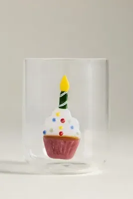 Love Notes Cupcake Icon Juice Glass by Anthropologie, alternate view