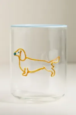 Love Notes Dog Edition Juice Glass - Green, Borosilicate Glass product