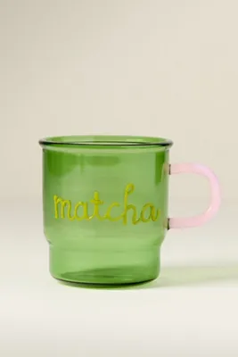Love Notes Glass Mug - Green, Borosilicate Glass product