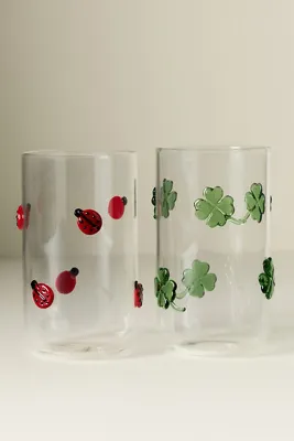 Love Notes Icon Tumbler Glass - Red, Borosilicate Glass product