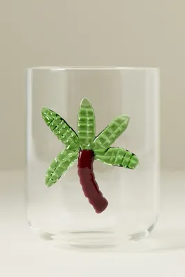 Love Notes Island Icon Juice Glass - Green, Borosilicate Glass product