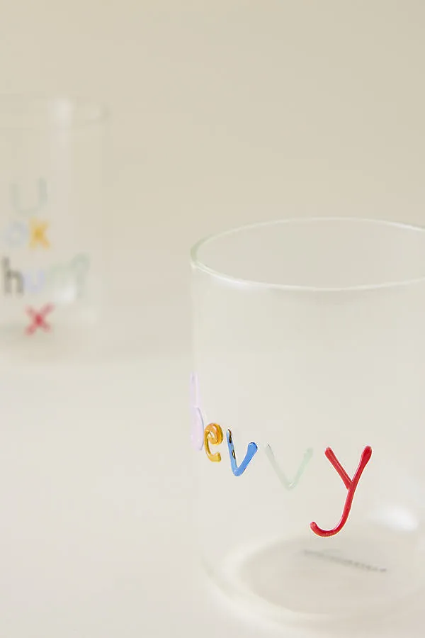 Love Notes Juice Glass - Borosilicate product