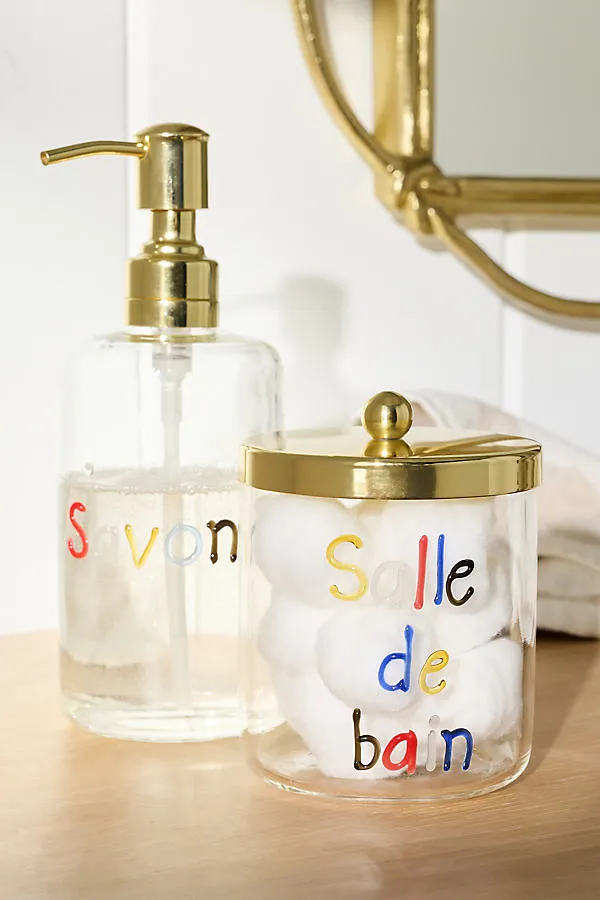 Love Notes Savon Glass Soap Dispenser - Clear alternate view