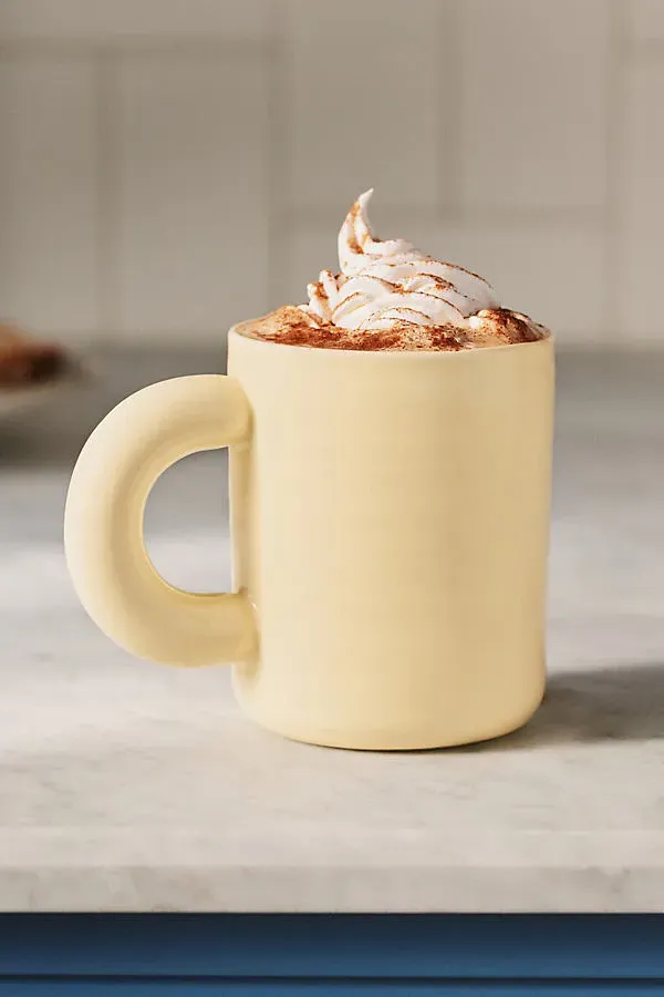 Luanne Stoneware Mug - Yellow by Anthropologie