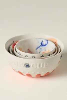 Lucerne Measuring Cups Set - Stoneware by Anthropologie, alternate view