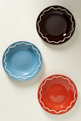 Lucie Portuguese Dinner Plates Set of 4 - Brown, Stoneware product