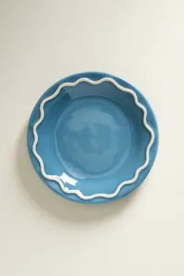 Lucie Portuguese Stoneware Dessert Plates Set of 4 - Blue product