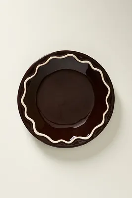 Lucie Portuguese Stoneware Dessert Plates Set of 4 - Brown product