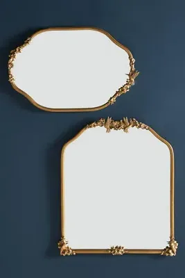 Luisa Hummingbird Mirror - Gold by Anthropologie, alternate view
