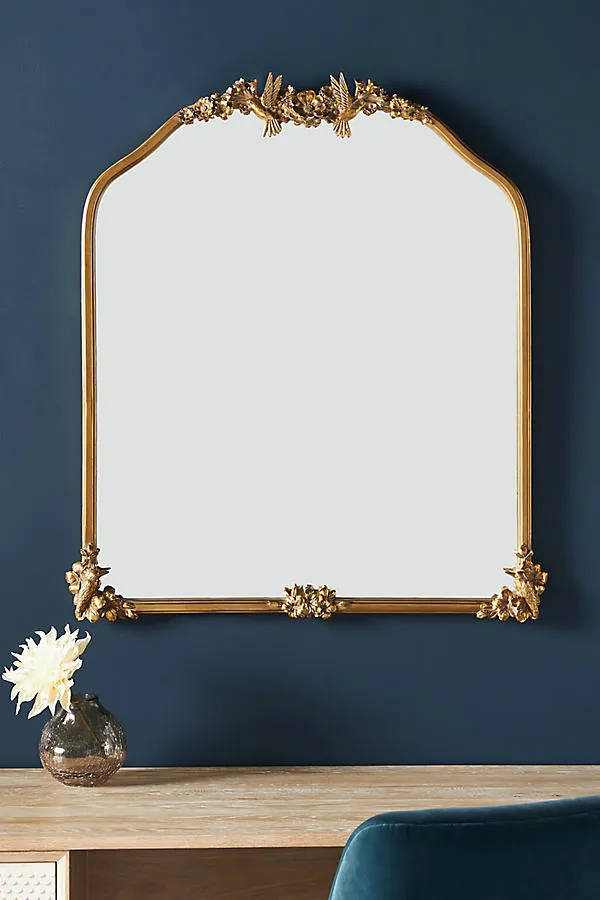 Luisa Hummingbird Mirror - Gold by Anthropologie