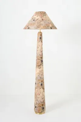 Lulu Francois Empire Floor Lamp - Printed Fabric by Anthropologie, alternate view