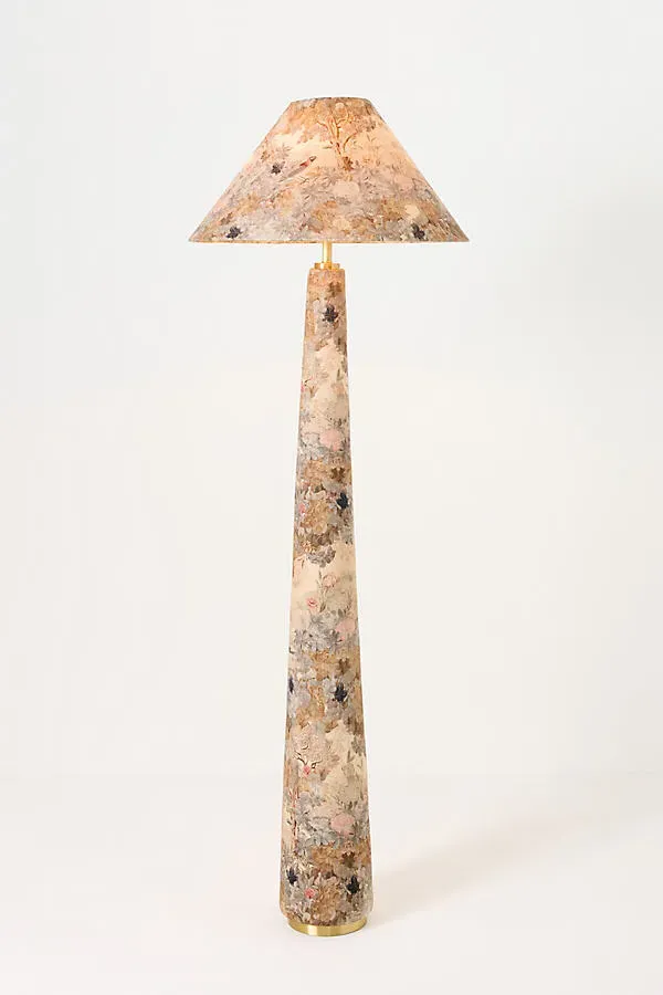 Lulu Francois Empire Floor Lamp - Printed Fabric by Anthropologie