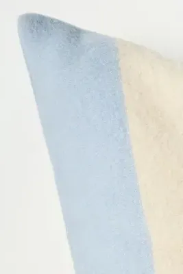 Lumi Wool Floral Pillow - Blue, Cotton Wool by Anthropologie, image 2