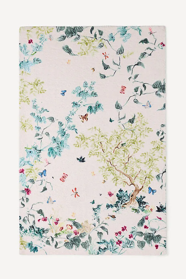 Lya Tufted Butterfly Garden Rug 2x3 - Green, Nylon product
