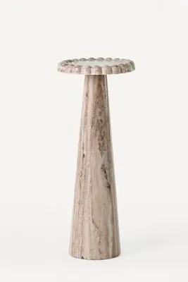 Lyla Drink Table - Beige, Marble product