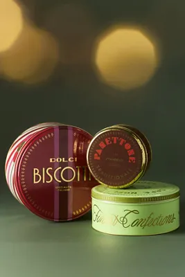 Madeline Assorted Cookie Tins Set of 3 by Anthropologie, alternate view