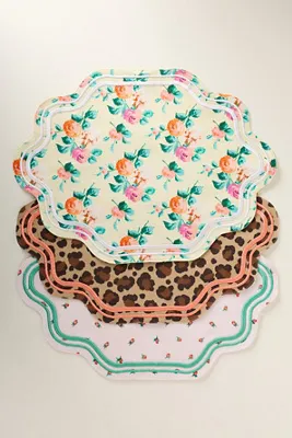 Madeline Patterned Placemat - Gold, Cotton product
