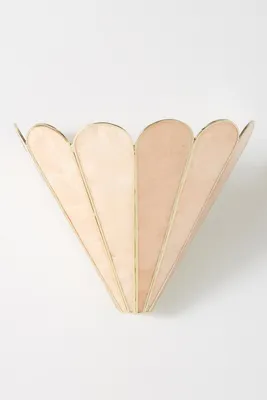 Madelyn Capiz Faceted Sconce Wall Light - Pink product