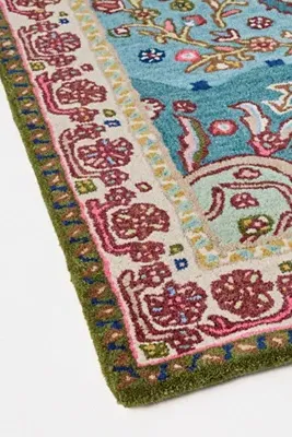 Mae Persian-Inspired 2x3 Wool Rug - Blue product
