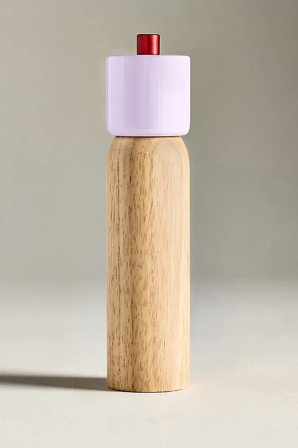 Maegan Salt & Pepper Grinder - Purple, Rubber Wood by Anthropologie