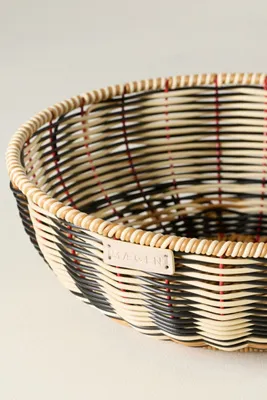 Maegan Woven Fruit Bowl - Black by Anthropologie, image 2