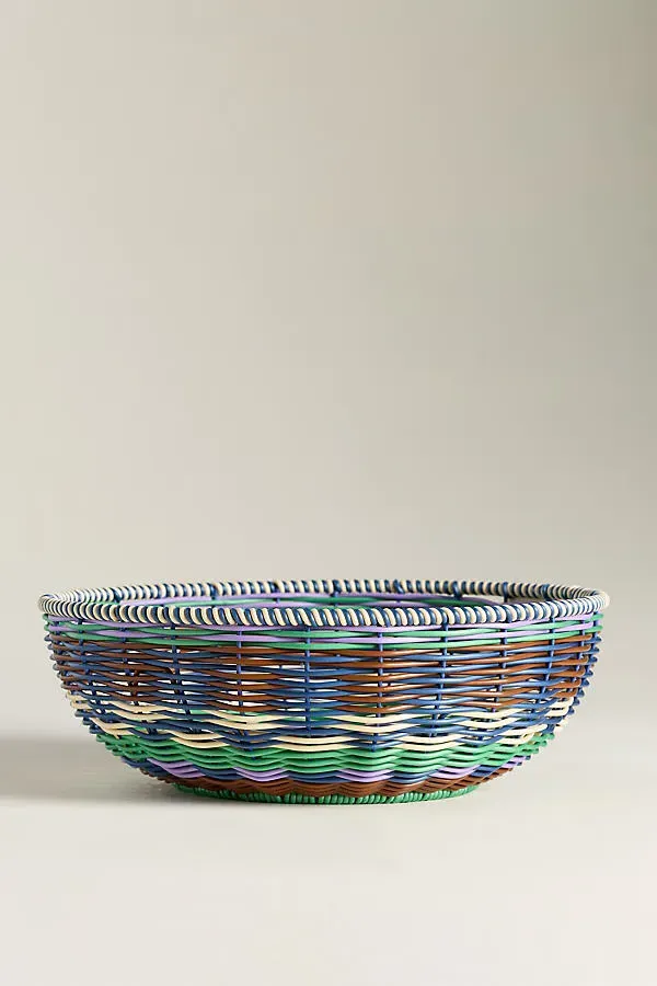 Maegan Woven Fruit Bowl - Green by Anthropologie