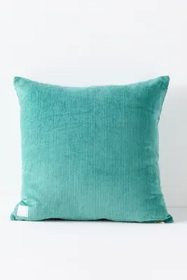 Maeve Izzy Embroidered Animal Cushion - Blue, Cotton product