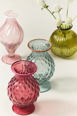Maeve Medium Bud Vase - Red, Glass product