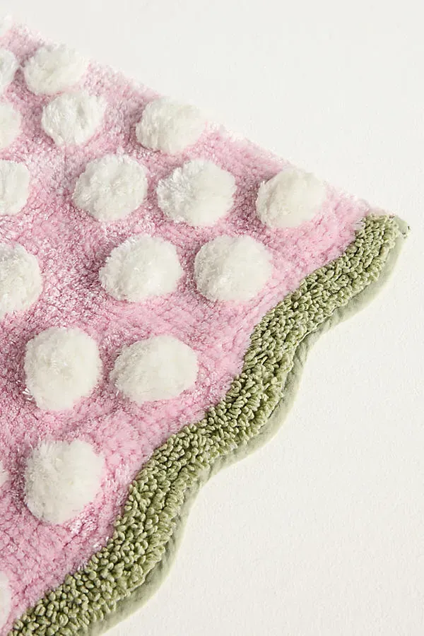 Maeve Polka Dot Tufted Bath Mat - Cotton product