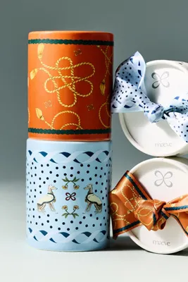Maeve Scarf Amber Pumpkin & Spice Ceramic Candle - Orange product