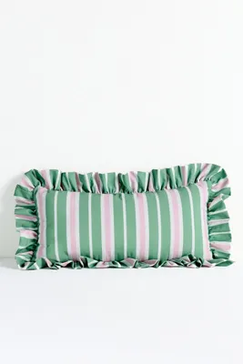 Maeve Striped Ruffle Indoor/Outdoor Cushion - Polyester product