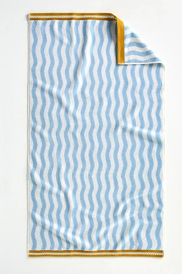 Maeve Wavy Stripe Towel Collection - Cotton product
