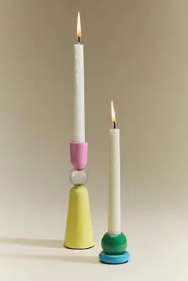 Maisie Candle Holder - Pink, Lacquered product