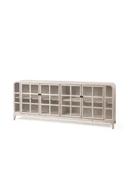 Maison Four-Door Cabinet - Ivory, Elm Wood by Anthropologie, alternate view