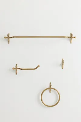 Mallard Duck Bath Hook - Brass product