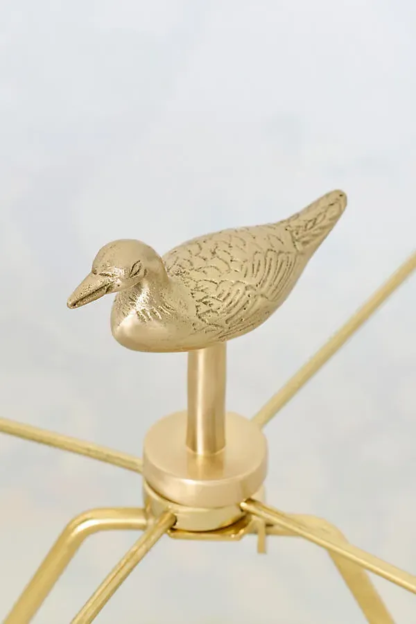 Mallard Duck Lamp Finial - Gold, Brass product