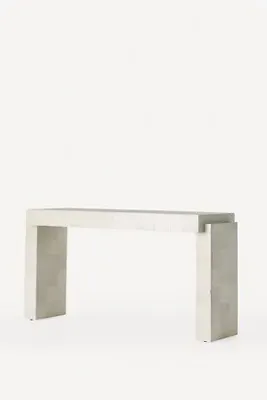 Mallorca Tile Console Table - Ivory, Glass Fiber-Reinforced product