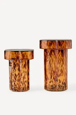 Manor Glass Side Table - Brown by Anthropologie, alternate view